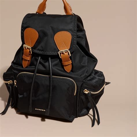 burberry the medium rucksack in nylon and leather|Burberry Backpacks for Women .